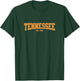Classic TN Print Retro Varsity Vintage Tennessee T-Shirt - T-Shirt | Forest