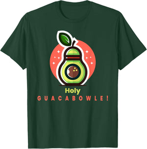 Funny Bowler Holy Guacabowle Avocado T-Shirt - T-Shirt | Forest