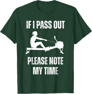 Funny ERG Machine Gym Ergometer Rowing Exercise T-Shirt - T-Shirt | Forest