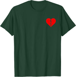 Broken Heart Heartbreak Heartbroken Break T-Shirt - T-Shirt | Forest