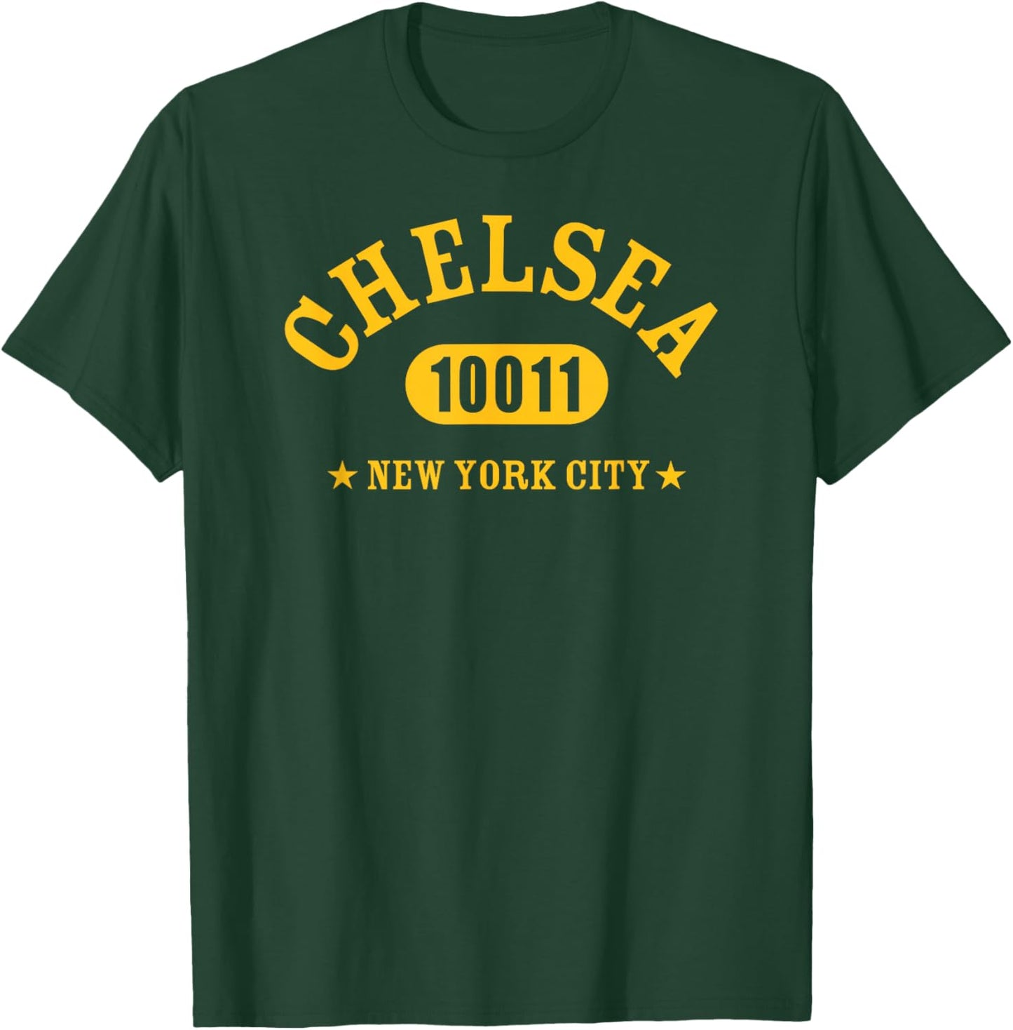 CHELSEA 10011 NEW YORK CITY / NYC Athletic Design T-Shirt - T-Shirt | Forest