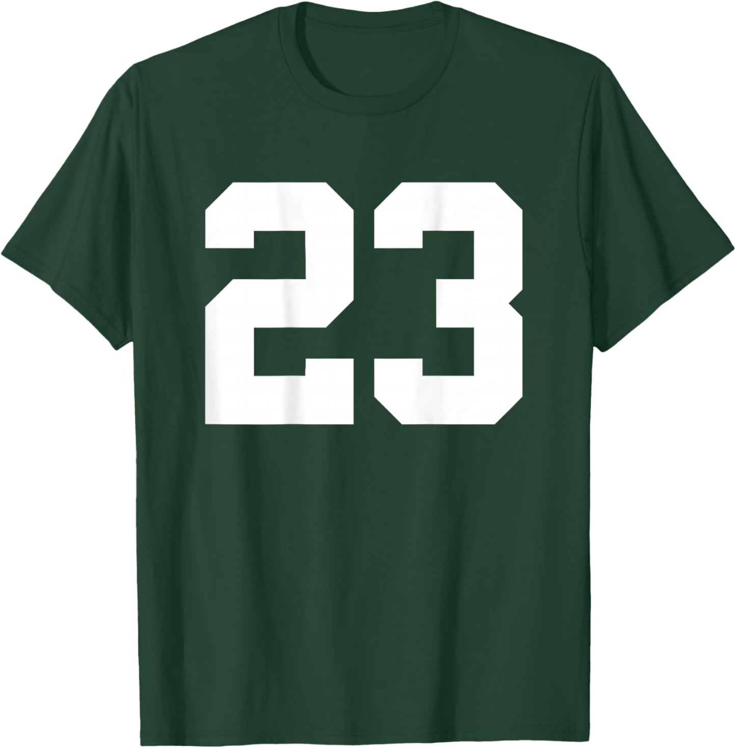 Number 23 (on Back) Sports Team Jersey Number T-Shirt - T-Shirt | Forest