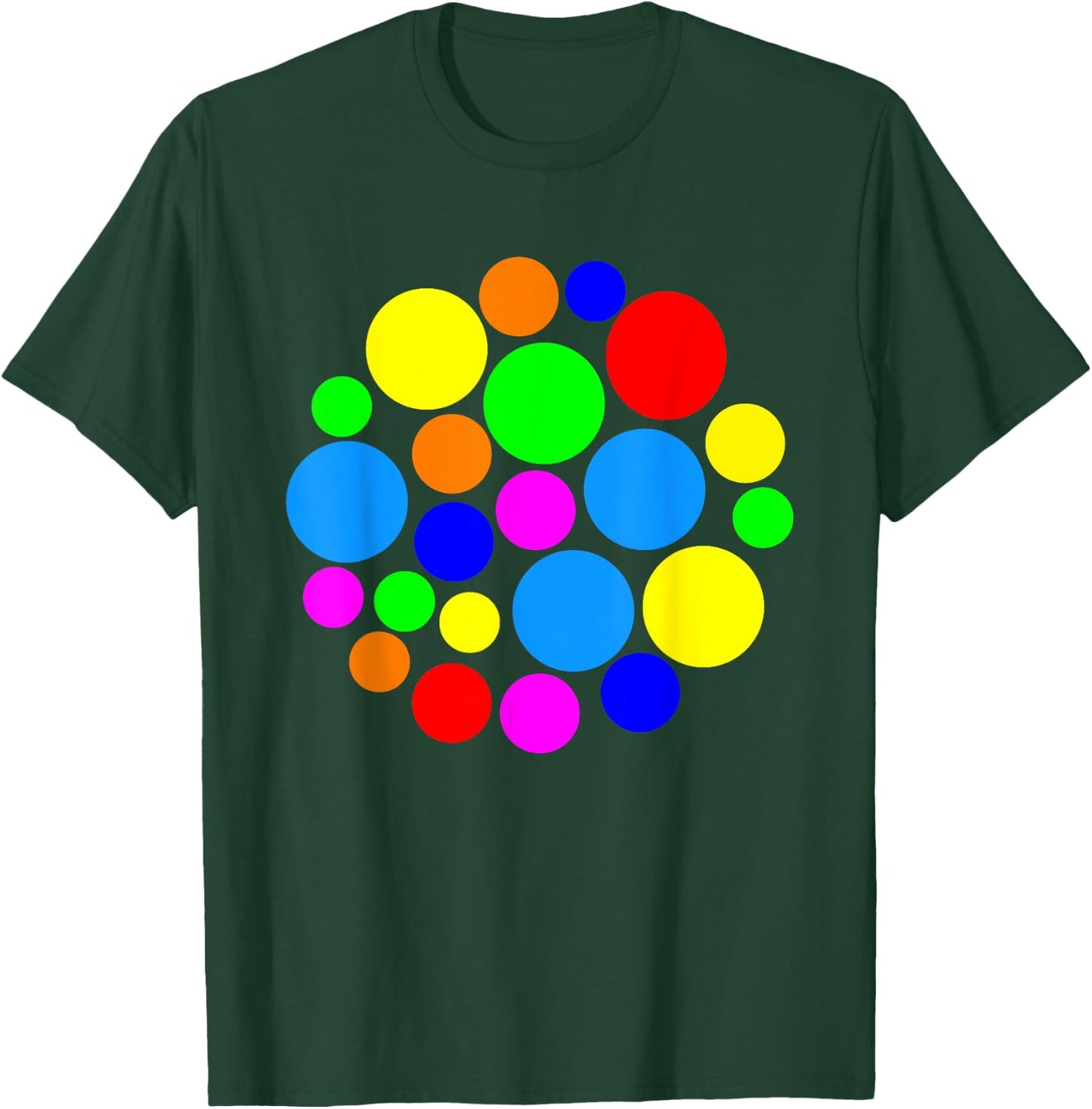 Rainbow Polka Dot International Dot Day Kids Teachers T-Shirt - T-Shirt | Forest