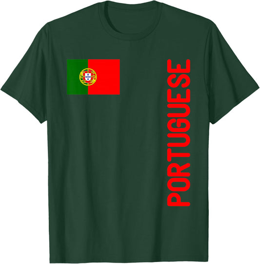 Portuguese Flag And Portugal Roots T-Shirt - T-Shirt | Forest