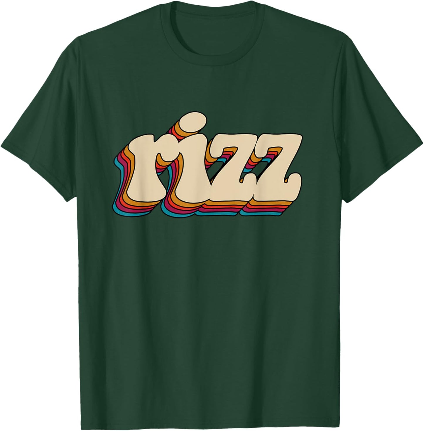 W Rizz Retro Vintage Meme Slang Unspoken Rizz T-Shirt - T-Shirt | Forest