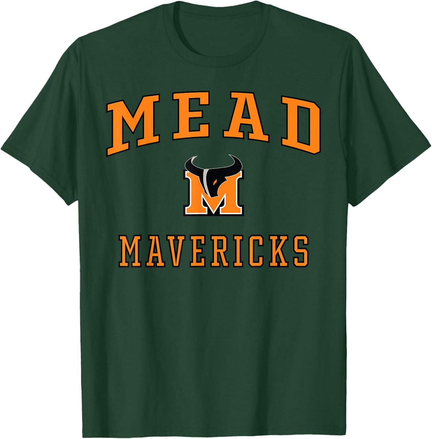 Mead High School Mavericks C1 T-Shirt - T-Shirt | Forest
