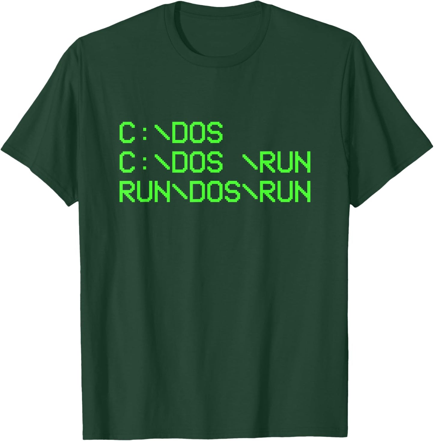 Computer Programmer Funny C Dos C Dos Run Dos Run Dos Run T-Shirt - T-Shirt | Forest