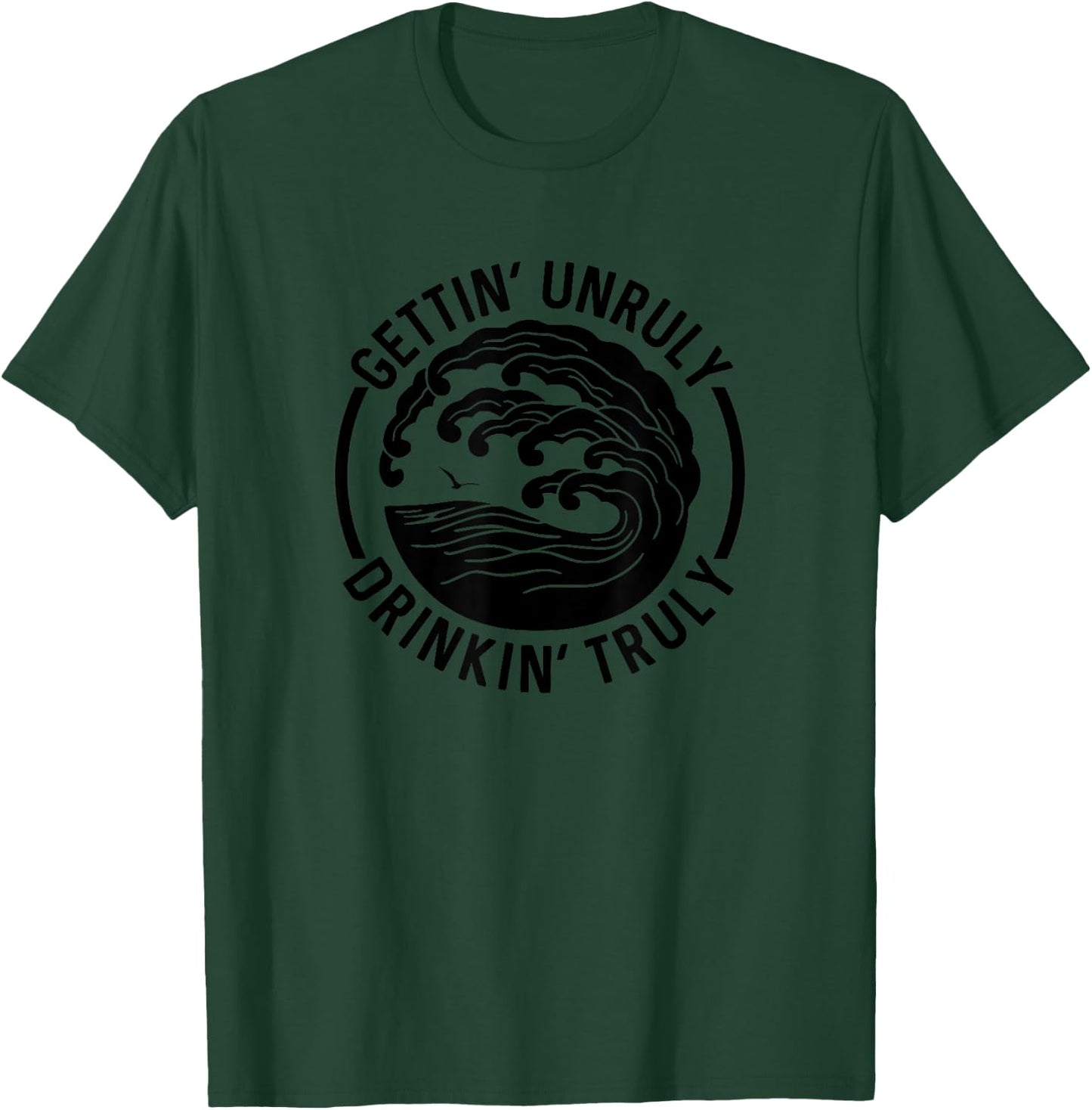 Gettin' Unruly Drinkin' Hard Seltzer Claw Summer Alcohol T-Shirt - T-Shirt | Forest
