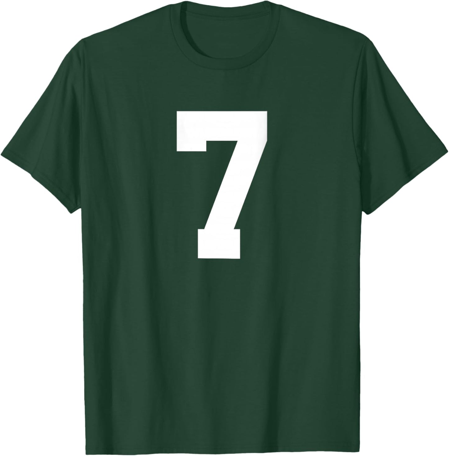 Number 7 (on Back) Sports Team Jersey Number T-Shirt - T-Shirt | Forest