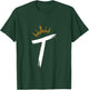 Queen King Letter T - Favorite Letter With Crown Alphabet T-Shirt - T-Shirt | Forest
