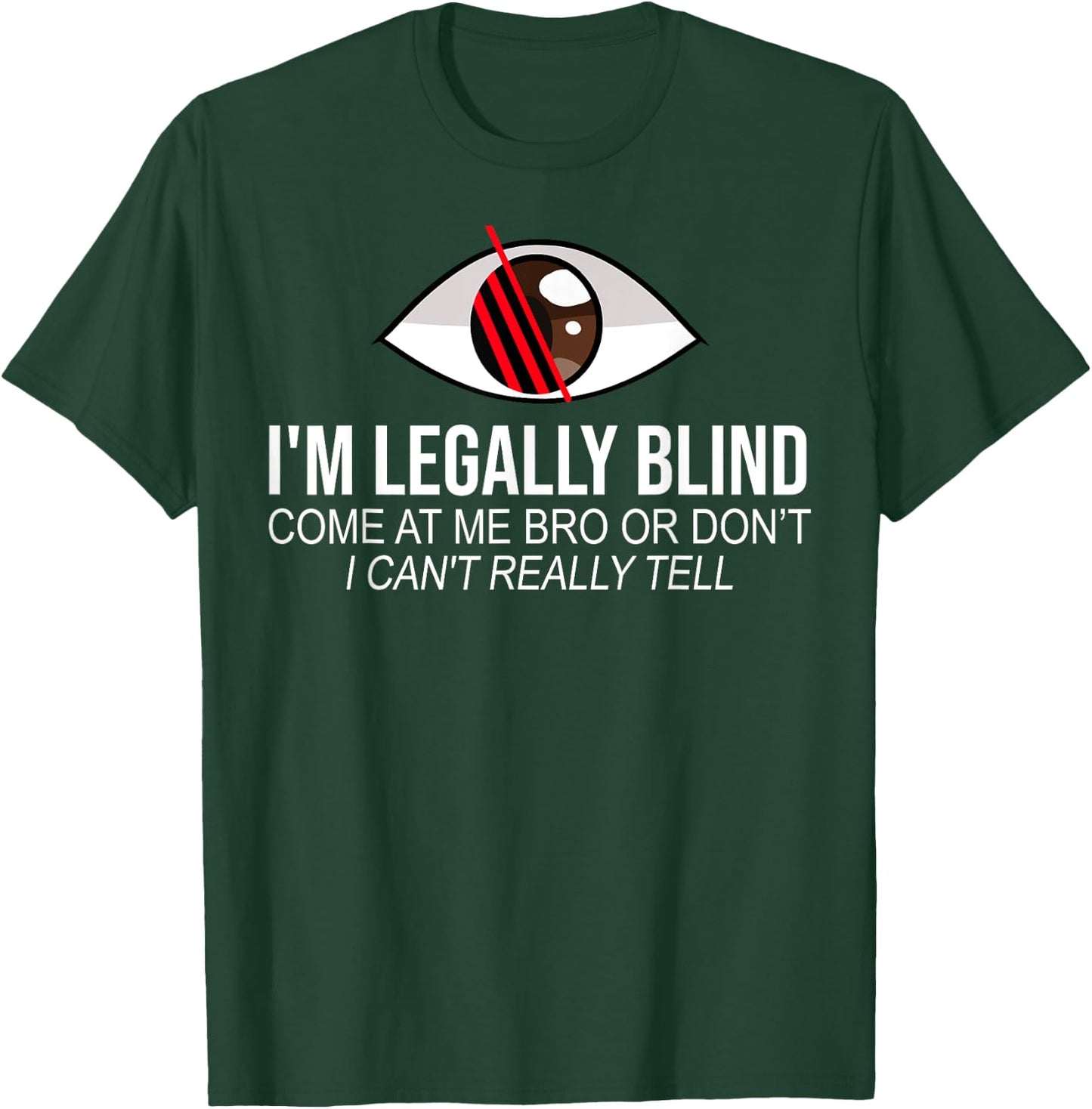 Blindness Blind People Gifts I'm Legally Blind for Blind People, -Adults and Kids, Black, Short Sleeve, , Classic Fit, Modern Funny Art, Braille Design T-Shirt - T-Shirt | Forest