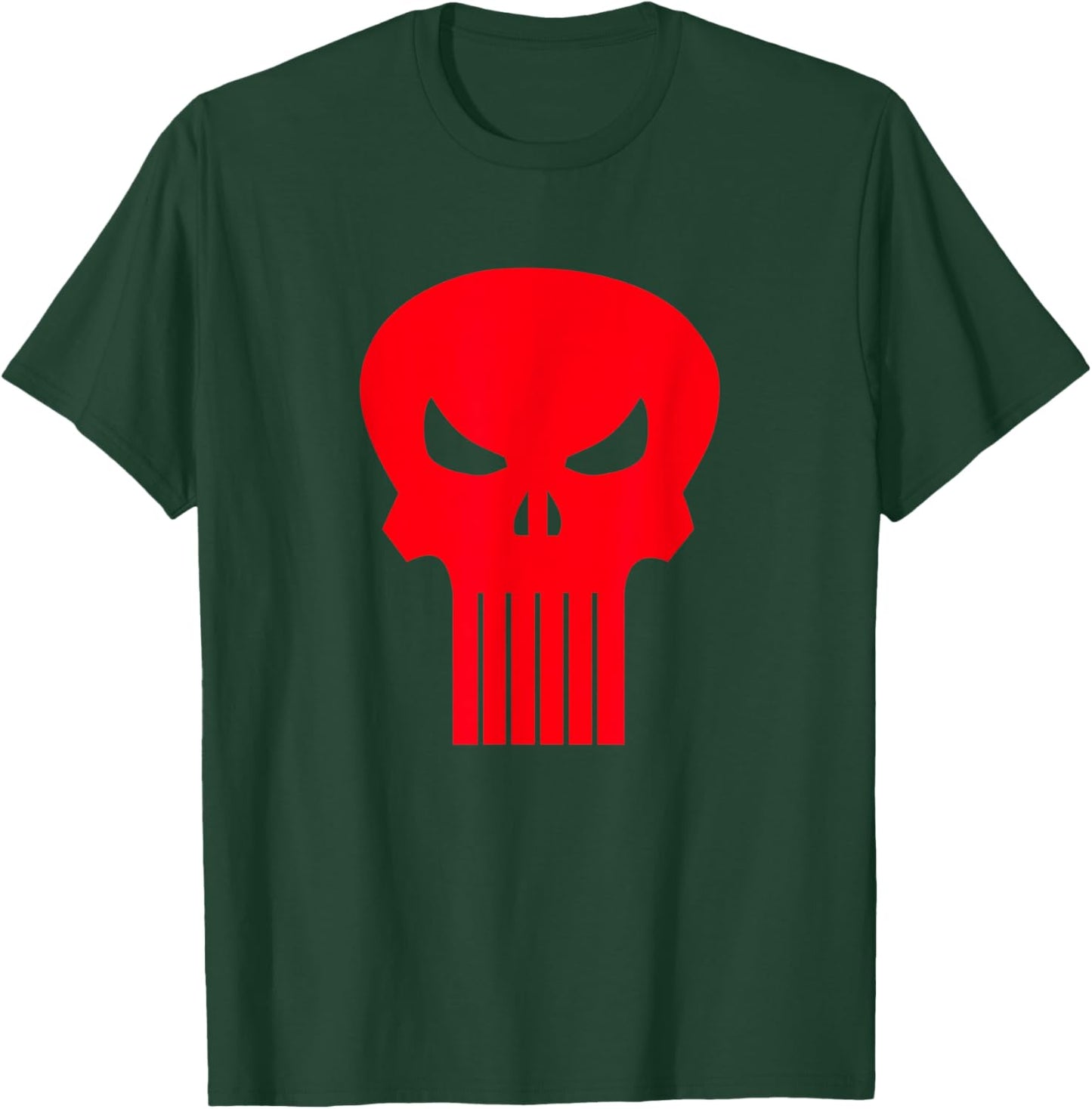 Marvel Punisher Red Classic Skull Vintage Chest Logo T-Shirt - T-Shirt | Forest