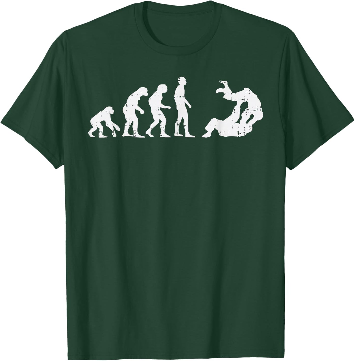 Brazilian Jiu Jitsu Judo Evolution Funny Martial Arts Gift T-Shirt - T-Shirt | Forest