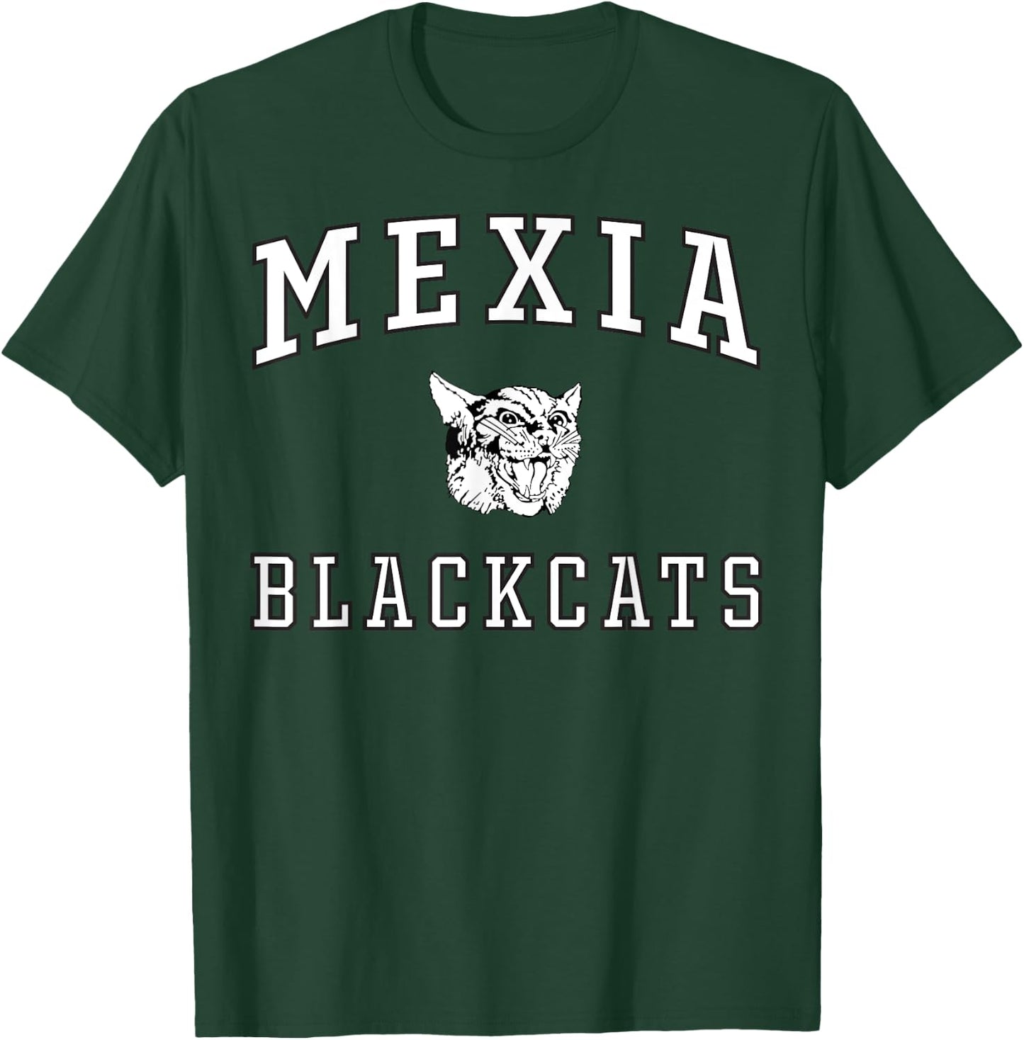 Mexia High School Blackcats C1 T-Shirt - T-Shirt | Forest
