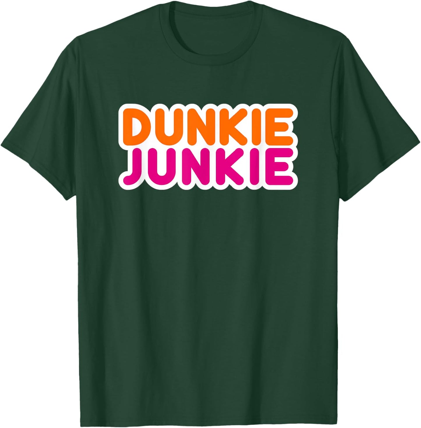 Dunkie Junkie - Funny Coffee Lover Gift T-Shirt - T-Shirt | Forest