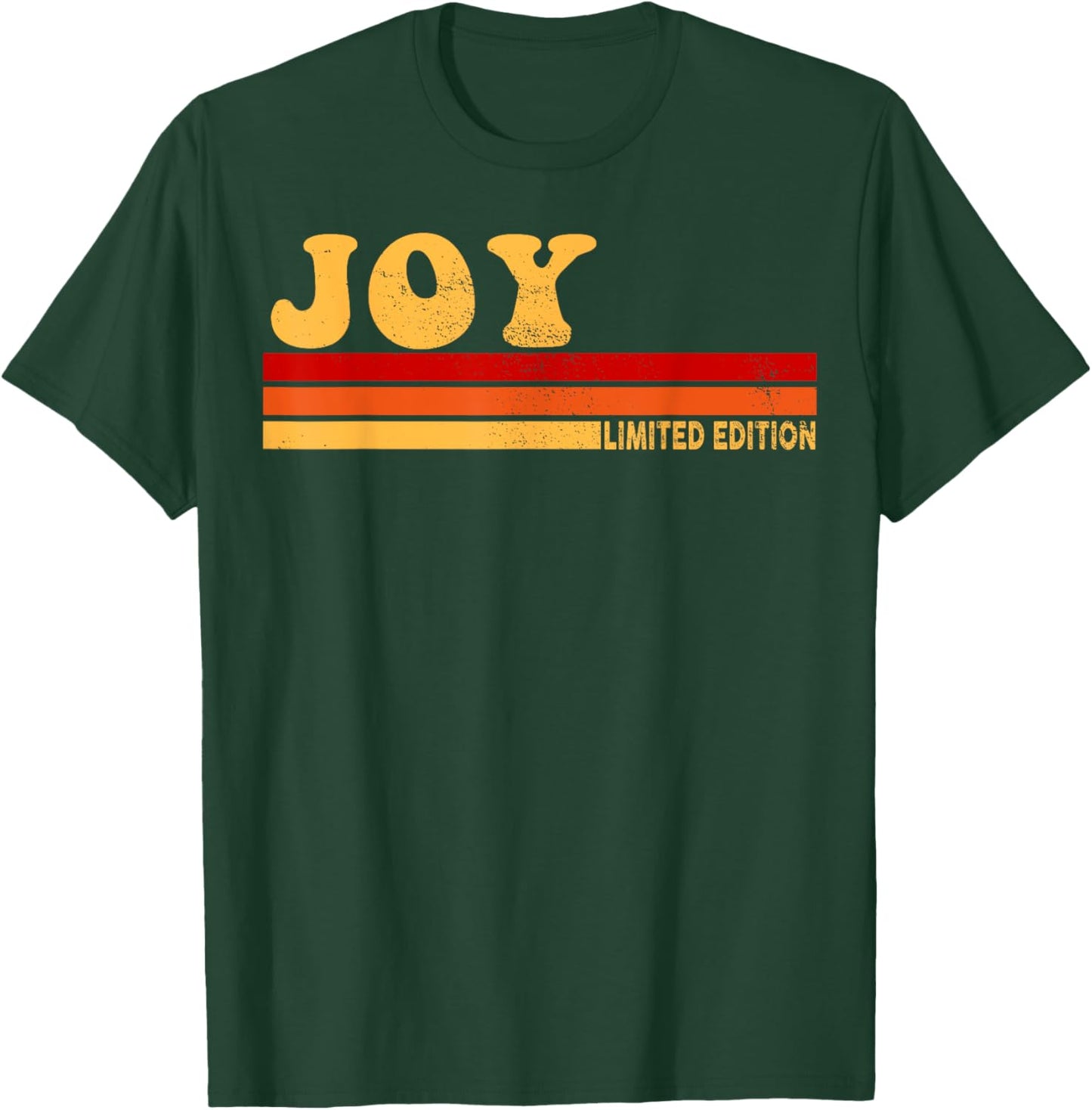 LUXETHREADS JOY Name Personalized Cute Idea Women Vintage JOY , Small, Black T-Shirt - T-Shirt | Forest