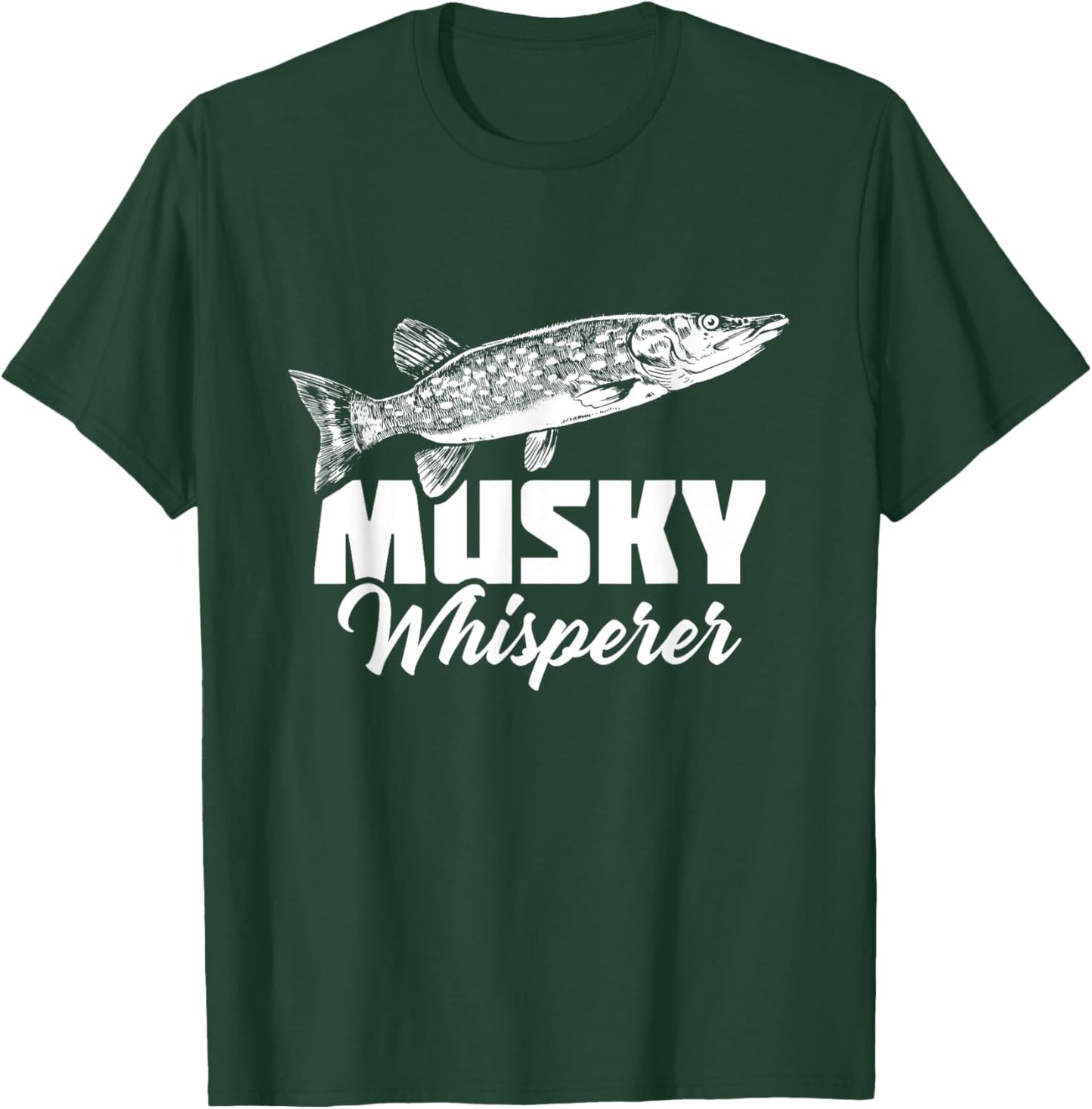 Musky Fishing Muskie Lure Fish Hunting Muskellunge T-Shirt - T-Shirt | Forest
