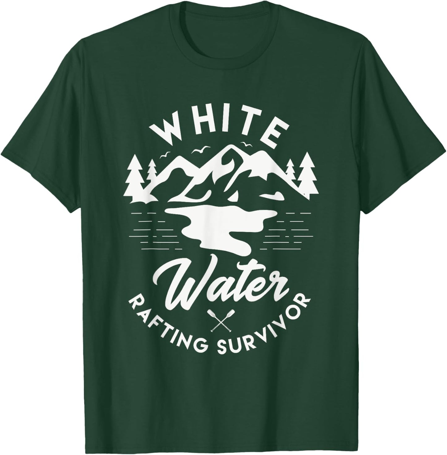 White water rafting survivor Design for a Rafting fan T-Shirt - T-Shirt | Forest
