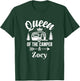 Queen of the Camper Zoey, Camping Outfit Adventure Nature T-Shirt - T-Shirt | Forest