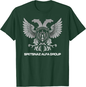 Russian Spetsnaz Alfa Group Eagle T-Shirt - T-Shirt | Forest
