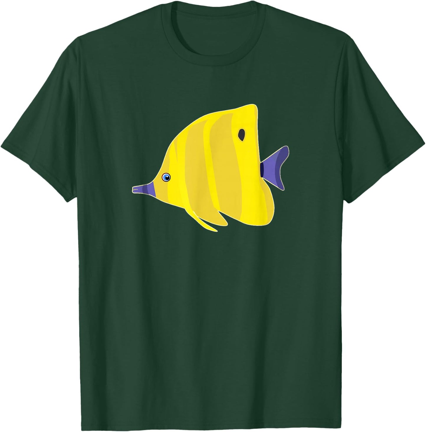 Cool Butterfly Exotic Fish Tropical Aquarium Ocean T-Shirt - T-Shirt | Forest