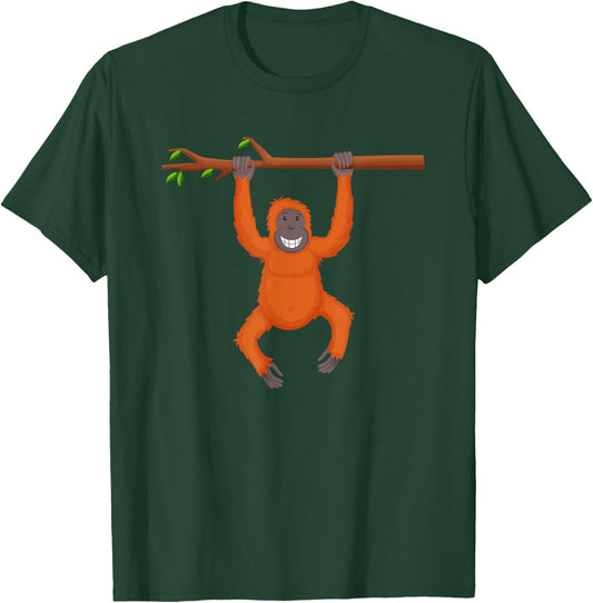 Cool Orangutan Art Women Kids Orangutan Apes Lover T-Shirt - T-Shirt | Forest