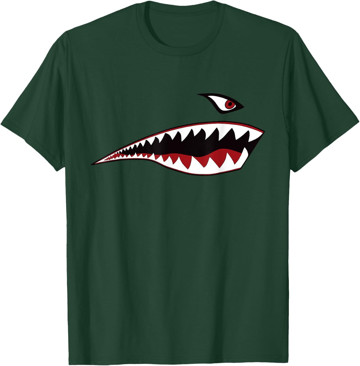 Shark Tea Nose Art Warhawk P-40 A-10 Warthog War Tarpaulin T-Shirt - T-Shirt | Forest