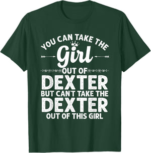 Girl Out Of DEXTER MI MICHIGAN Gift Funny Home Roots USA T-Shirt - T-Shirt | Forest
