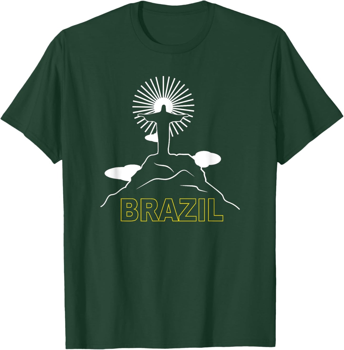 Brazil Christ The Redeemer Brasil Brazilian Pride T-Shirt - T-Shirt | Forest