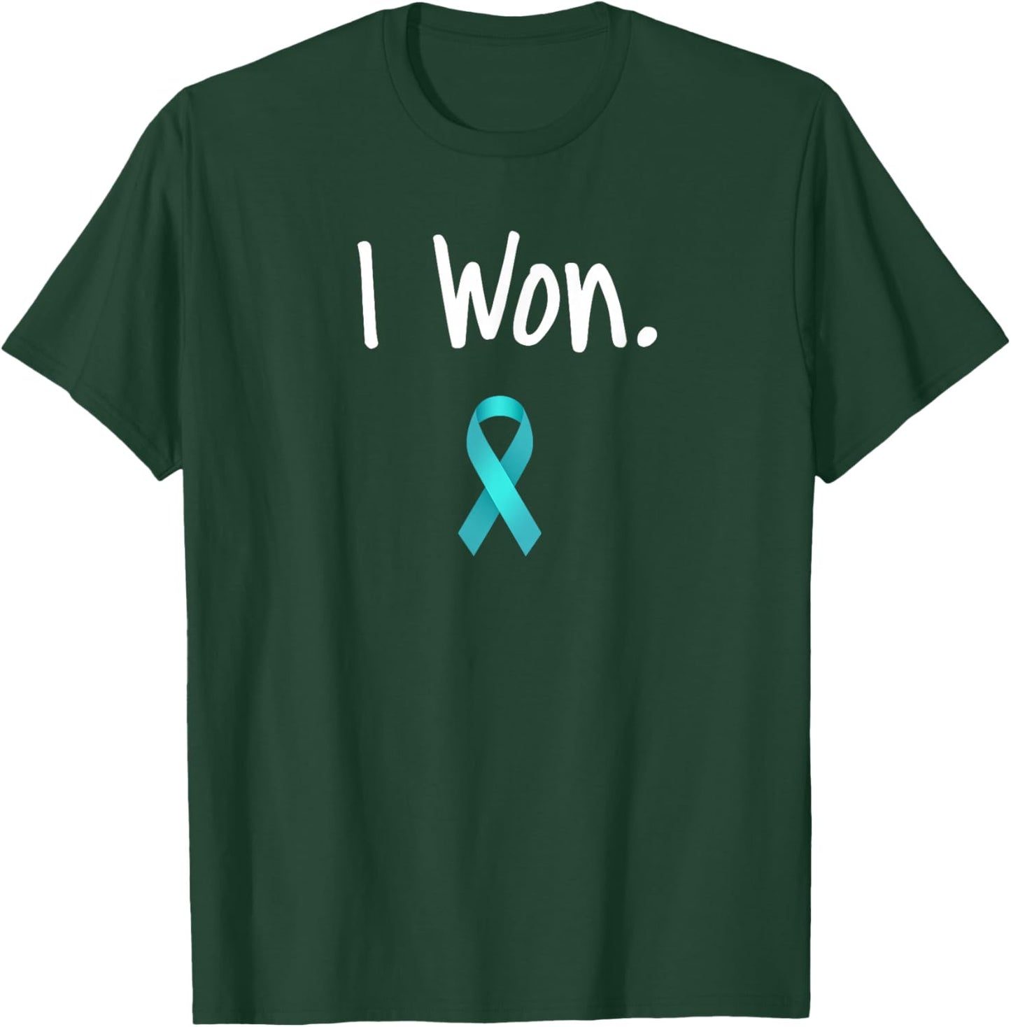 Ovarian Cancer Survivor, I Won Ovarian Cancer Awareness T-Shirt - T-Shirt | Forest