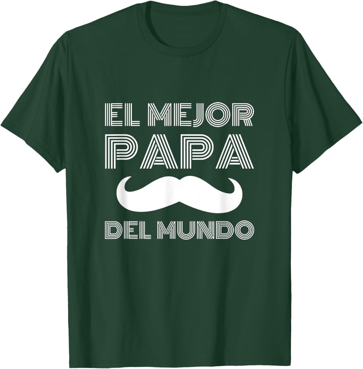 Fathers Day present in Spanish El Mejor Papa del Mundo T-Shirt - T-Shirt | Forest