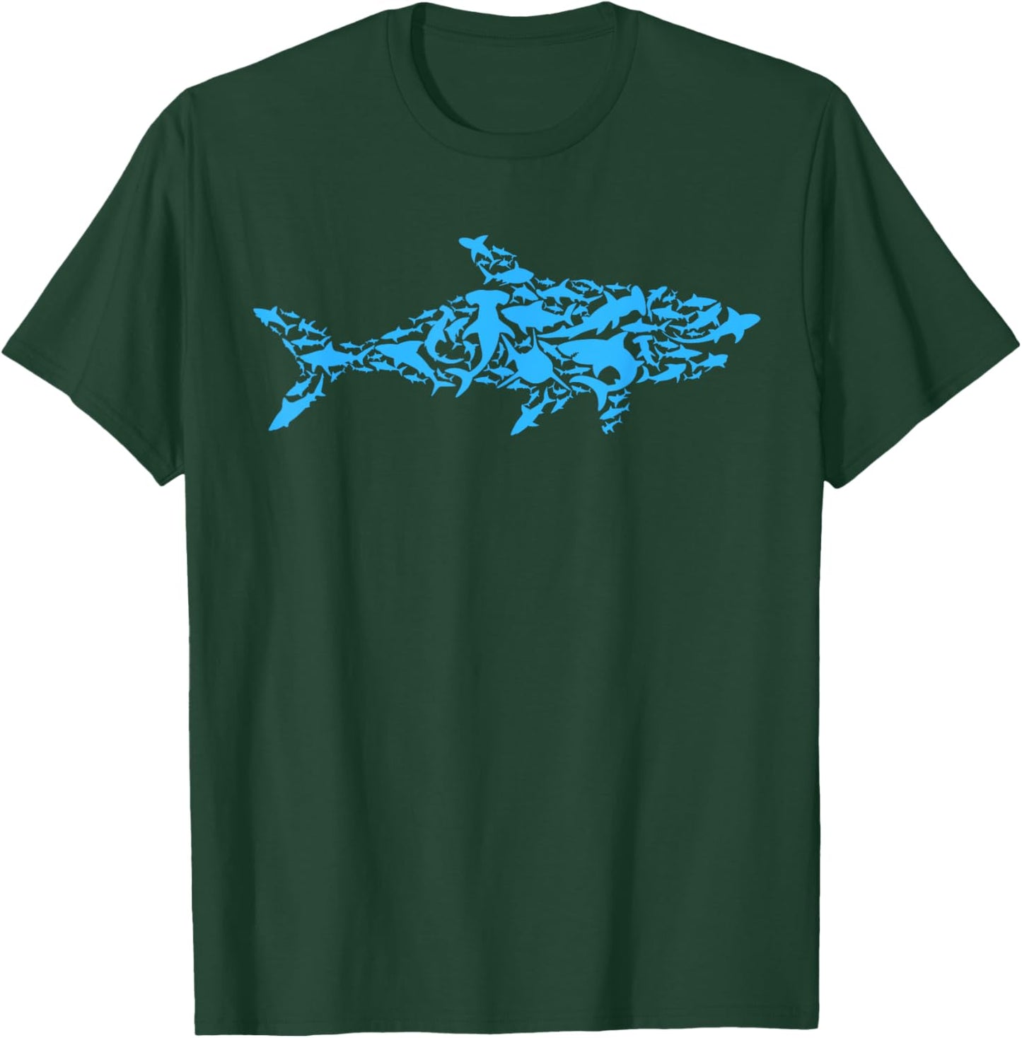 Shark Animal Marine Biology Science Scientist Shark Lover T-Shirt - T-Shirt | Forest