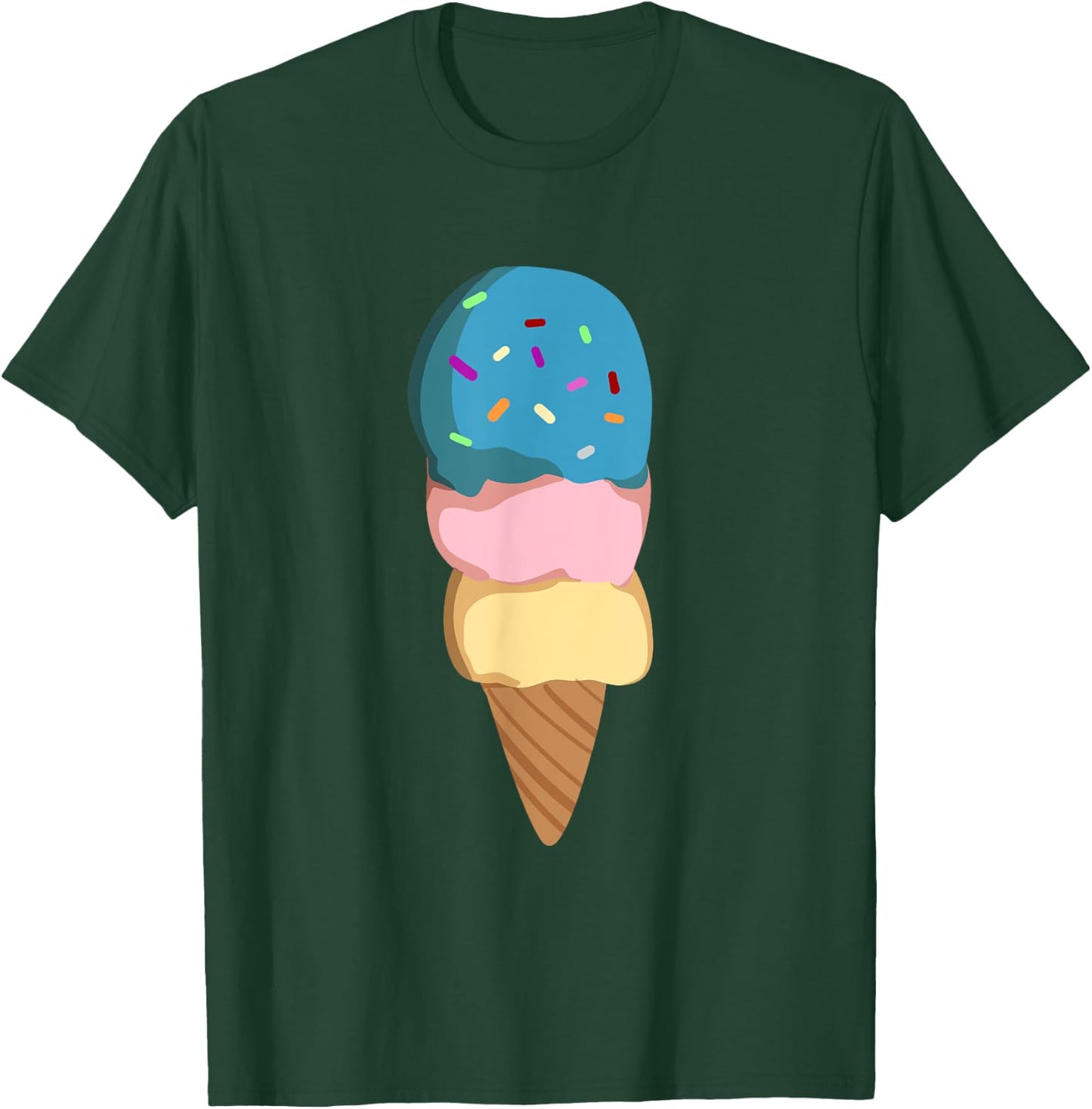 Ice Cream Gift Girls & Women - Ice Cream Cone T-Shirt - T-Shirt | Forest