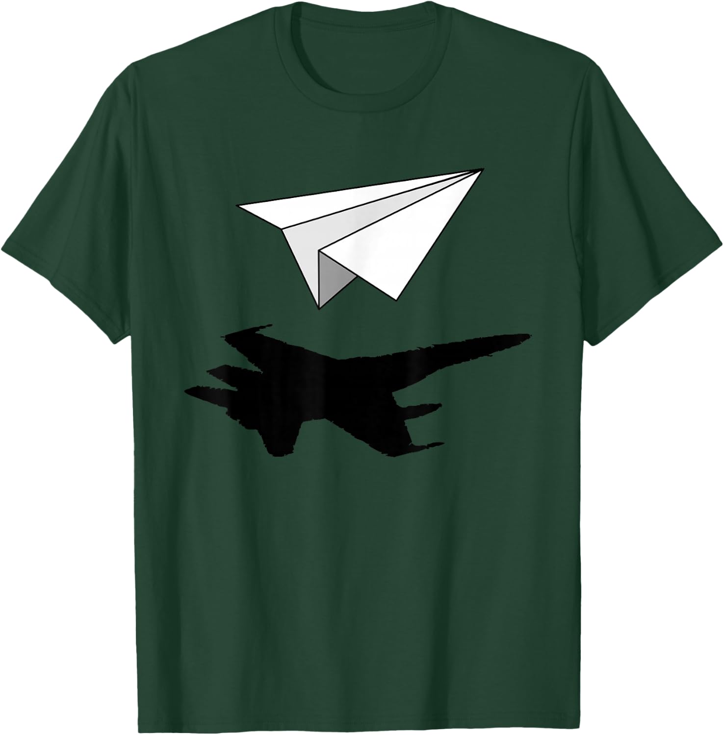 Aeronautical Engineer Paper Airplane T-Shirt - T-Shirt | Forest