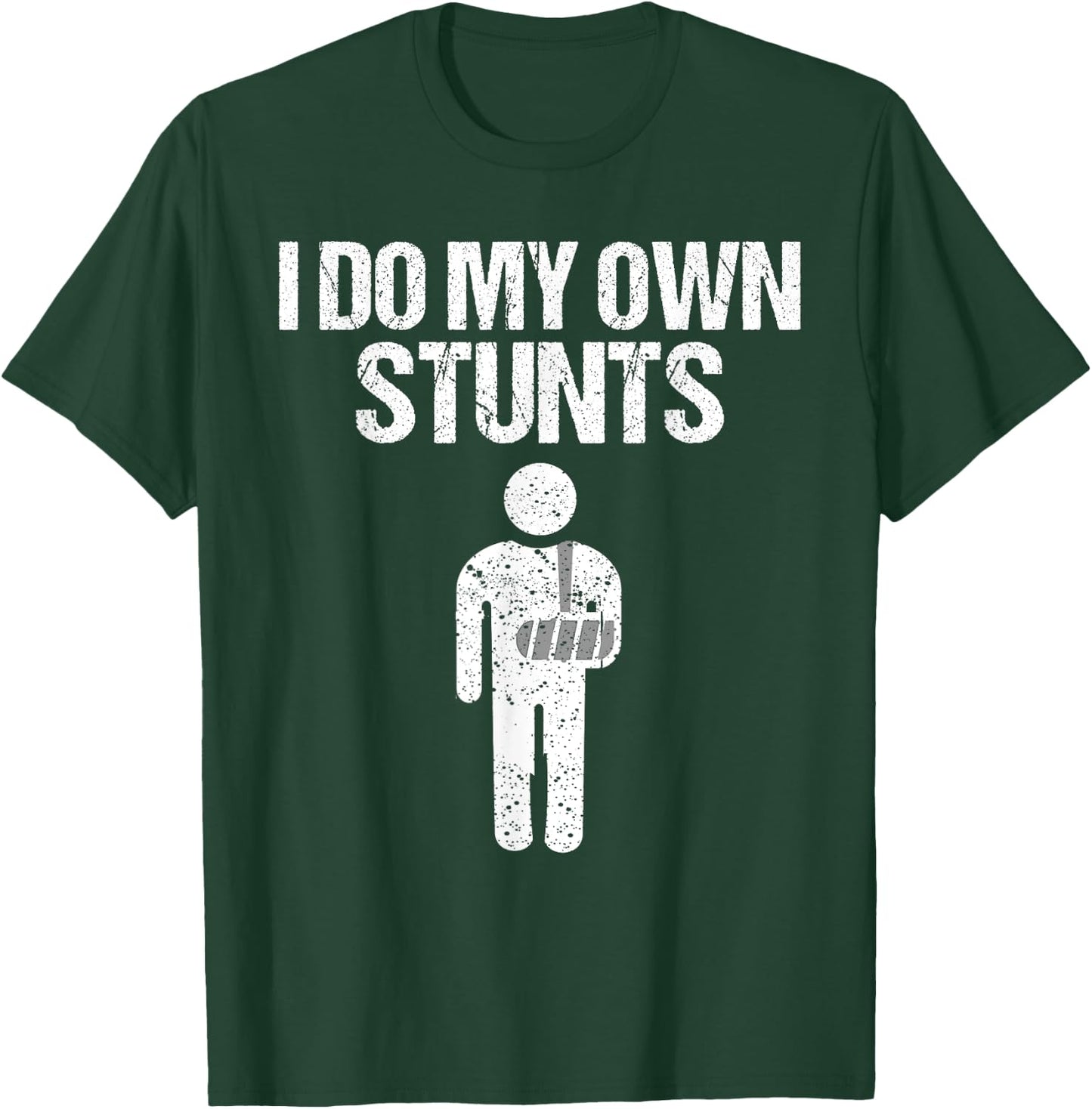 Funny I Do My Own Stunts | Broken Arm Get Well Gift Kids T-Shirt - T-Shirt | Forest