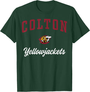 Colton High School Yellowjackets C3 T-Shirt - T-Shirt | Forest