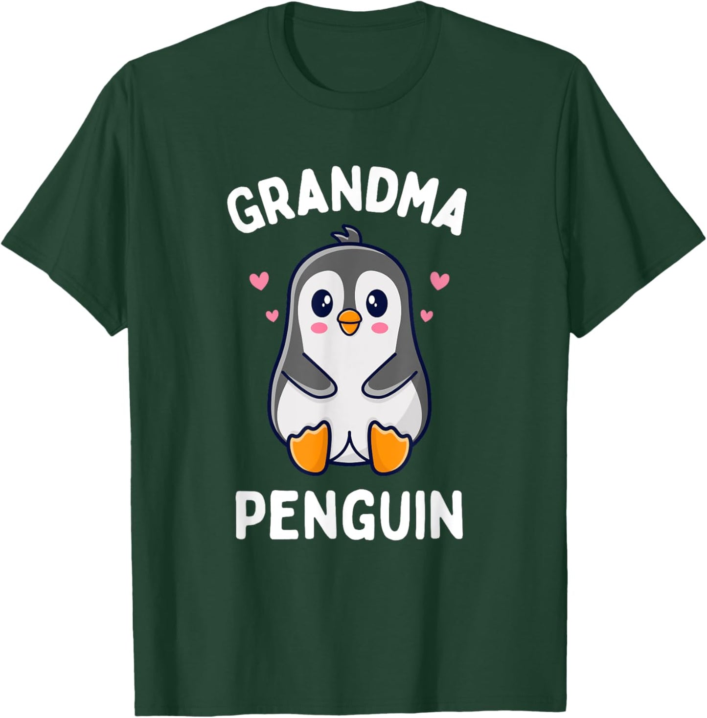 Cute Grandma Penguin Bird Lover Grandmother T-Shirt - T-Shirt | Forest