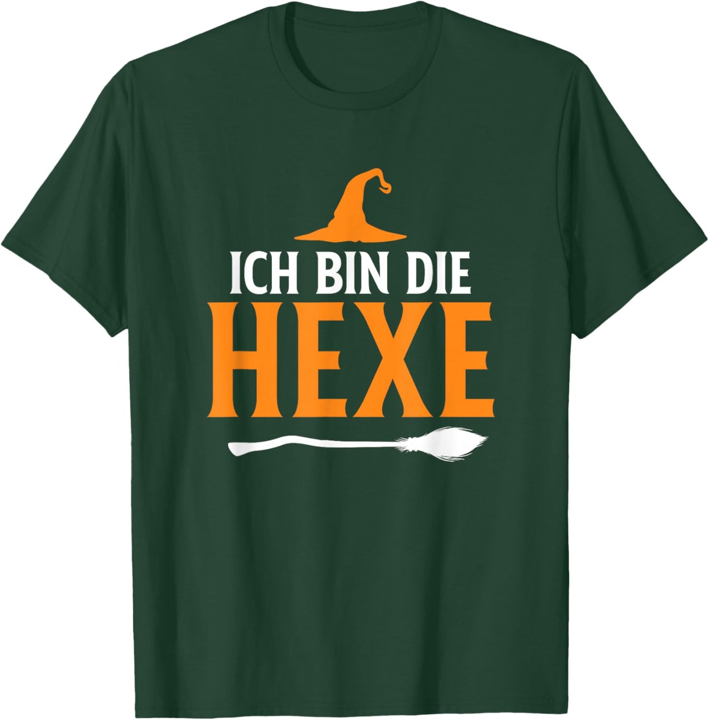 Halloween with German Text Ich Bin Die Hexe T-Shirt - T-Shirt | Forest