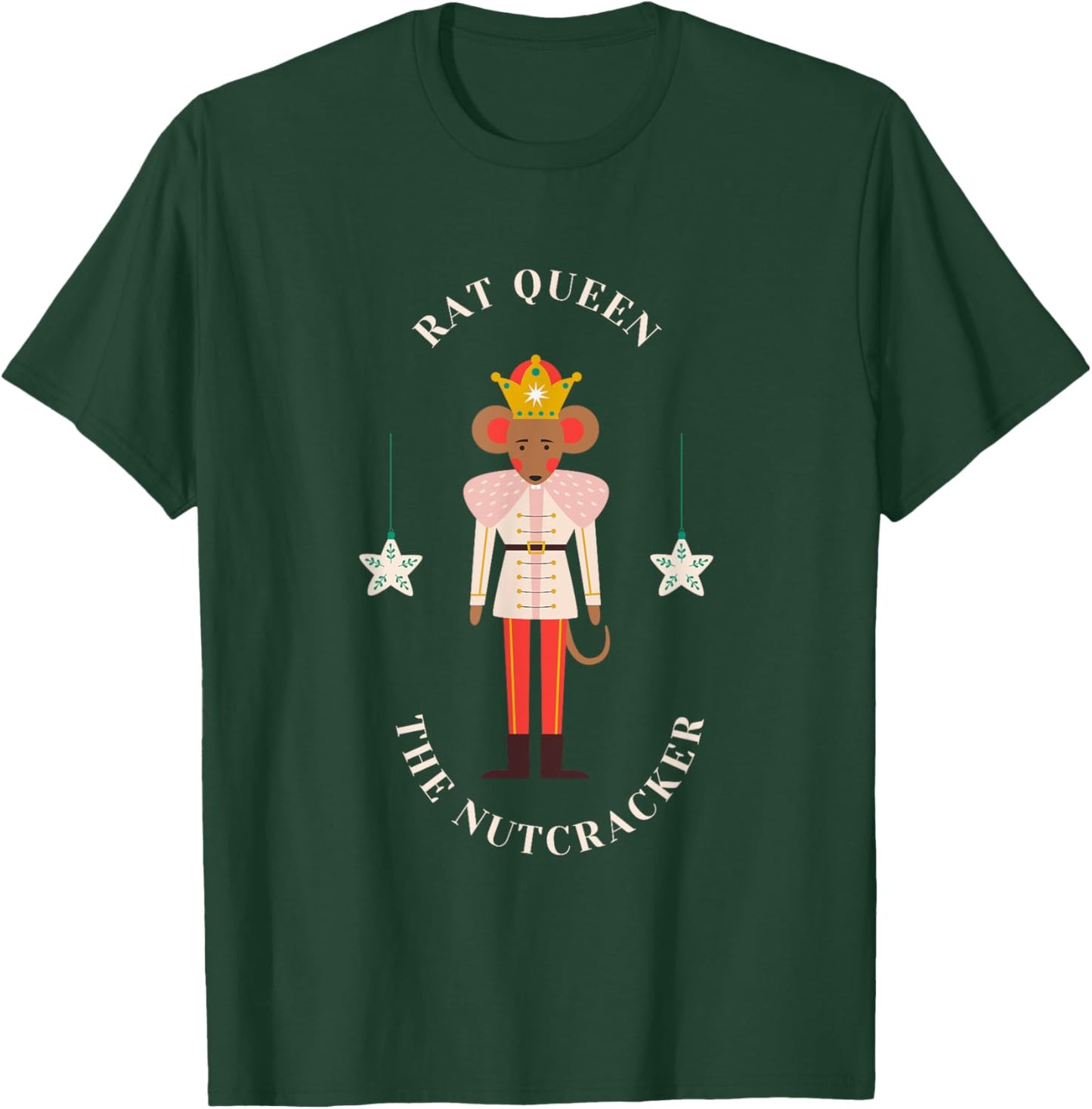 RAT QUEEN THE NUTCRACKER Christmas Ballet Mouse Graphic T-Shirt - T-Shirt | Forest