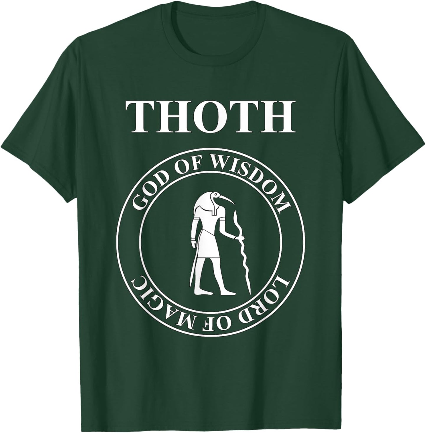 Thoth Egyptian God of Wisdom and Magic T-Shirt - T-Shirt | Forest