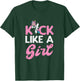 Kick Like Girl Unicorn Karate Taekwondo Martial Arts Gift T-Shirt - T-Shirt | Forest