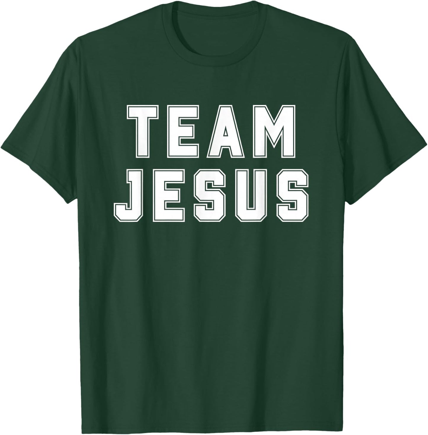 Team Jesus Religious College Group Christian Faith T-Shirt - T-Shirt | Forest