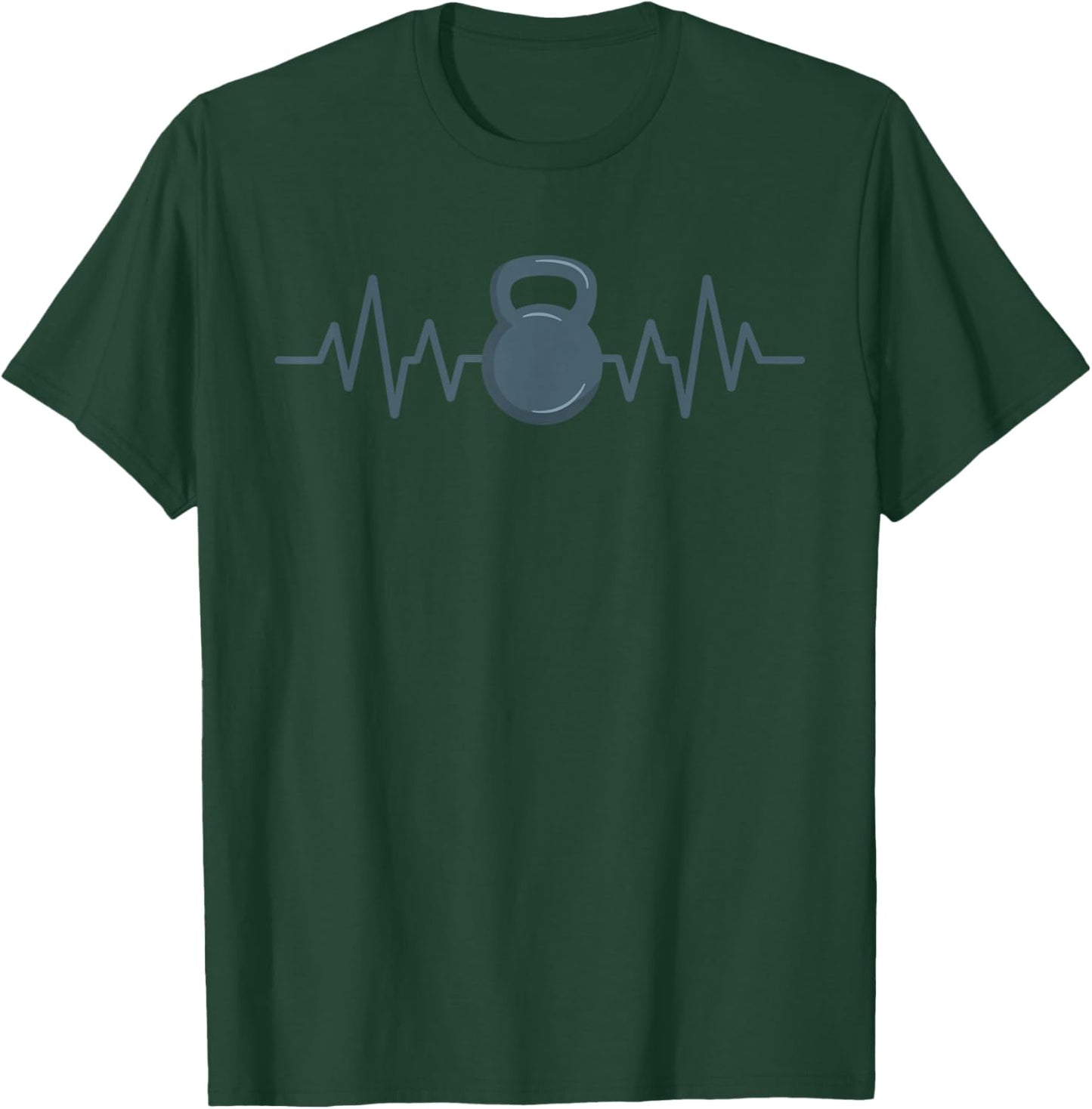 Kettlebell Workout Fitness Training Kettlebell T-Shirt - T-Shirt | Forest