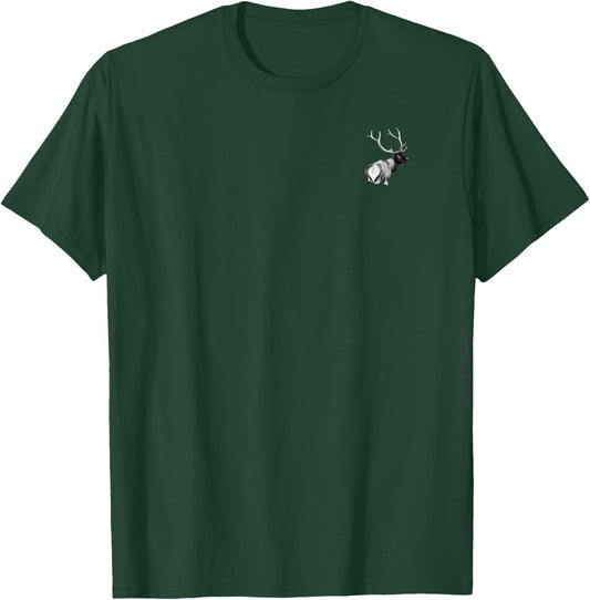 Elk. Pocket-style emblem T-Shirt - T-Shirt | Forest