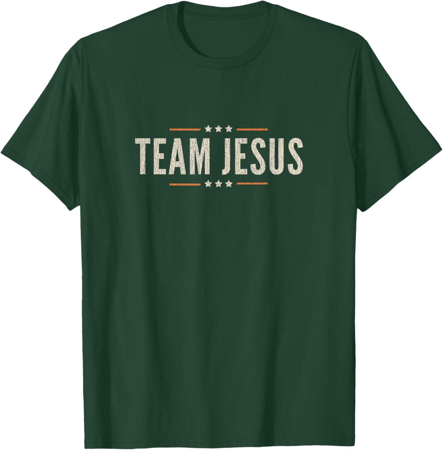 Vintage Team Jesus Christian Faith Religious T-Shirt - T-Shirt | Forest
