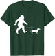 Dachshund And Bigfoot - Dog Lover Pet Trainer Breeder Women Kids T-Shirt - T-Shirt | Forest