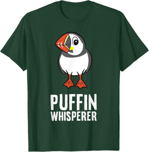 Puffin Whisperer T-Shirt - T-Shirt | Forest