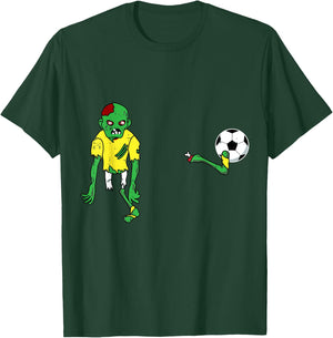 Zombie Soccer Costume Cute Easy Monster Halloween Gift T-Shirt - T-Shirt | Forest