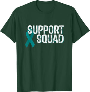 Ovarian Cancer Awareness Support Squad T-Shirt - T-Shirt | Forest