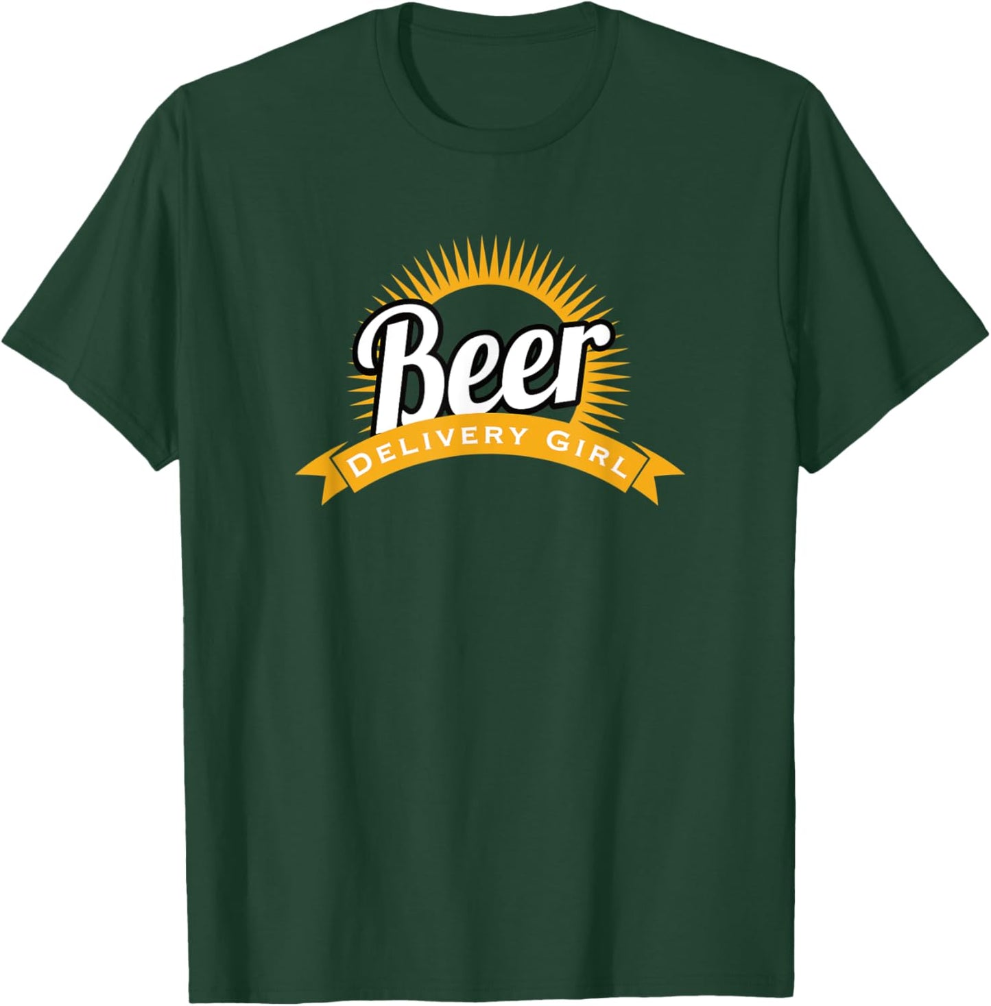 Beer Delivery Girl Funny Beer Drinking Party T-Shirt - T-Shirt | Forest
